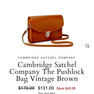 Cambridge satchel company push lock